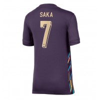 Camisa de time de futebol Inglaterra Bukayo Saka #7 Replicas 2º Equipamento Feminina Europeu 2024 Manga Curta